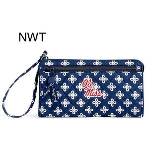 Collegiate Front Zip Wristlet, Ole Miss